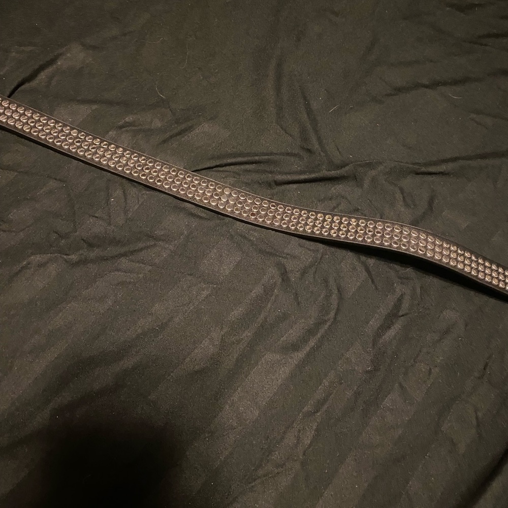 Black studded belt